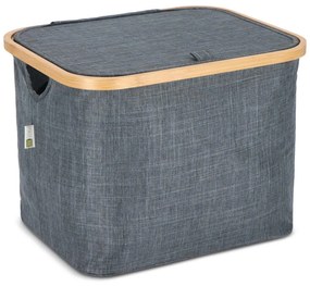 Skladany kosz NOLVIO 25 L, niebiesko-szary