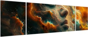 Obraz - Twarz w kosmosie (170x50 cm)