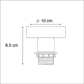 Lampa sufitowa biała - Combi klasyczny/Antyczny Oswietlenie wewnetrzne