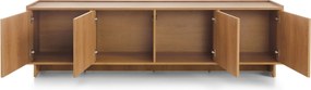 Szafka RTV stojąca ZENITH 195 cm do Salonu pod Telewizor - Brązowy