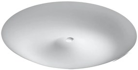 Biały nowoczesny szklany plafon 63 cm - EXX211-Nosco