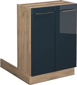 Szafki kuchenne  ciemnoniebieski wysoki połysk 60x30x82 fame-line