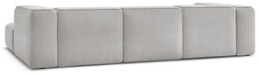 Jasnoszary narożnik z materiału bouclé (w kształcie litery U) Zephyr – Bobochic Paris