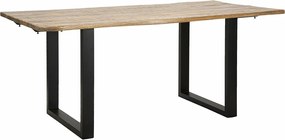 Stół jadalny Edge All. Wymiary: 180X90X77 cm - całkowita długość: 280 cm (drewno mango)