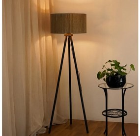 Brilagi - Lampa podłogowa BOSTON ROLLER 1xE27/15W/230V brązowy/złoty