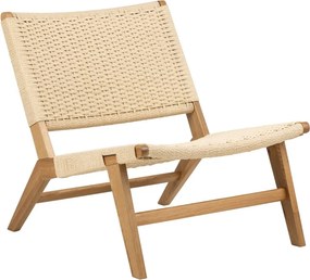 Naturalny fotel z plecionką Carson – Actona