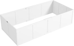 PawHut Boks porodowy dla psów i szczeniąt, z regulowanymi wejściami, dla dużych i małych psów, 196 x 96 x 48 cm, Biały