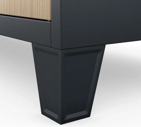 Szafa skrytkowa socjalna BHP antracytowa / dąb sonoma: Eco Design ROBERT, 1360 x 1720 x 450 mm