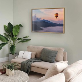 Plakat Warto marzyć 90x60 cm z ramą złotą bez marginesu ARTGEIST B