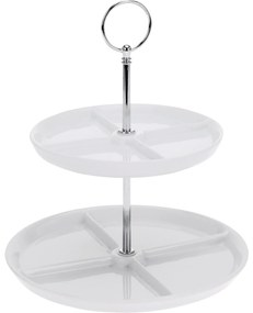 Patera porcelanowa z 2 poziomami, 26 cm