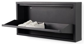 Czarny metalowy regał na buty Billy – Spinder Design