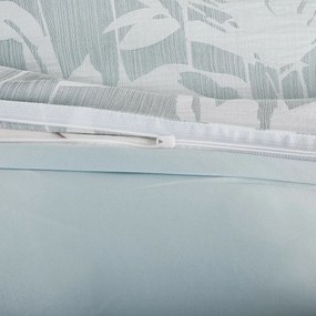 Pościel żakardowa Alabama zielony, 140 x 200 cm, 70 x 90 cm