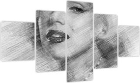 Obraz - Portret Marilyn Monroe (125x70 cm)