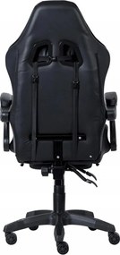 Fotel gamingowy z podnóżkiem Raxor, kolor czarno-niebieski