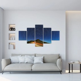 Obraz obracających się gwiazd (125x70 cm)