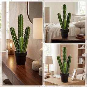 HOMCOM Sztuczny kaktus 53 cm w doniczce do domu, biura | Aosom PL