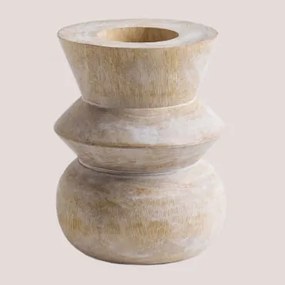 Wazon Z Drewna Mango Nadur ↑15 Cm - Sklum