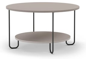 Szary okrągły stolik ø 80 cm Tonka – Marckeric