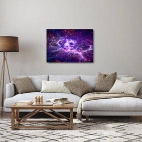 Obraz na szkle - Purple Universe (70x50 cm)