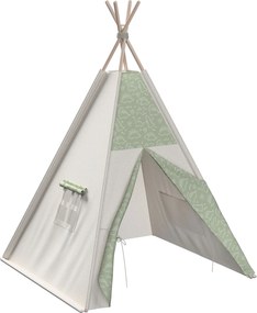 Tipi kolor zielony tkanina wzorzysta