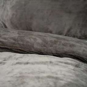 4Home pościel mikroflanela, szary, 140 x 220 cm, 70 x 90 cm