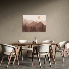Obraz na szkle - Góry Brunatne N⁰1 (70x50 cm)