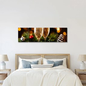 Obraz - Kieliszek szampana (170x50 cm)