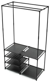 Stojak na ubrania GD-172 BK, metal, czarny