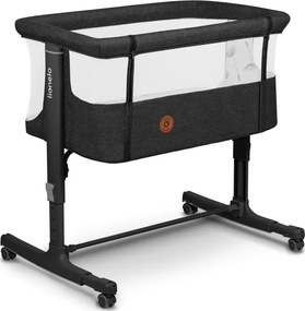 Lionelo - Łóżeczko dziecięce 3 w 1 AURORA czarne