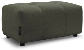 Podnóżek z tkaniny szenilowej w kolorze khaki Roxelane – Bobochic Paris