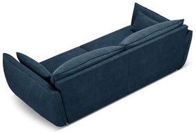 Ciemnoniebieska sofa 208 cm Vanda – Mazzini Sofas