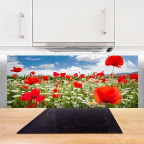 Panel Szklany Kwiatowa Polana Marzeń