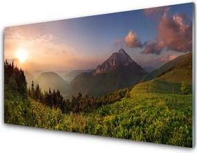 Panel Kuchenny Szczyty Gór W Objęciach Lasu