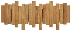 Wieszak ścienny z litego drewna dębowego w naturalnym kolorze 3 cm Caltra – House Nordic