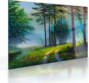 Obraz na szkle - Obraz olejny przedstawiający krajobraz (70x50 cm)