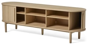 Szafka pod TV w dekorze dębu w naturalnym kolorze 180x56x40 cm Meta – Unique Furniture