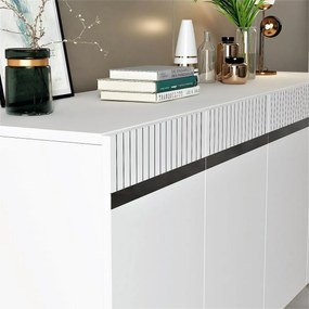 Szafka Defne White and Silver