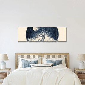 Obraz – Magiczne drzewo z jeleniem I. (170x50 cm)