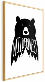 Plakat Wilderness 21x30 cm z ramą złotą z marginesem ARTGEIST B