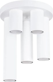 Lampa Sufitowa Nowoczesny Lagos, Stal - 5 Źródło - L.25 X H.33 Cm - Biały