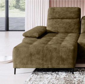 Narożnik FOCUS S z elektryczną regulacją siedziska w tkaninie Promocyjnej SALVADOR 10 WERSAL