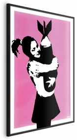 Plakat Bombowy uścisk 29,7x42 cm z ramą czarną bez marginesu ARTGEIST B