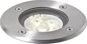 Zewn?trzna oprawa wpuszczana BORA, nowoczesny i uniwersalny styl - D. ø12 cm - okr?g?a - LED SMD 3W - 330lm i 4k - aluminium -500 kg - ip67 - stal nierdzewna