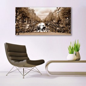 Obraz na płótnie Rowerowy Szlak nad Rzeką