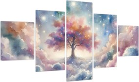 Obraz – Drzewo życia w chmurach (125x70 cm)