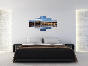 Obraz Zamku Praskiego i Mostu Karola (125x70 cm)