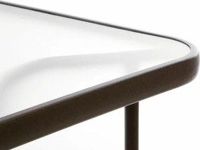 5-częściowy zestaw mebli ogrodowych,4 krzesła polirattan - stół szklany