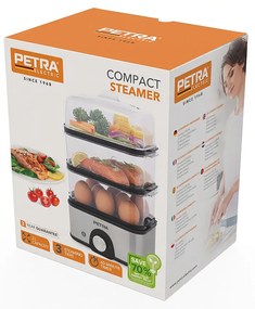 Parowar z 3 poziomami PETRA, 500 W, 3 l