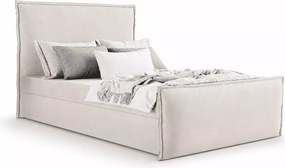 Łóżko kontynentalne Gronda boxspring z pojemnikiem i materacem tapicerowane 90-200 cm