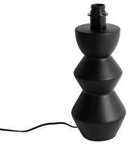 Designerska lampa stołowa czarna ceramiczna 16 cm bez klosza - AlisiaDesignerski Oswietlenie wewnetrzne